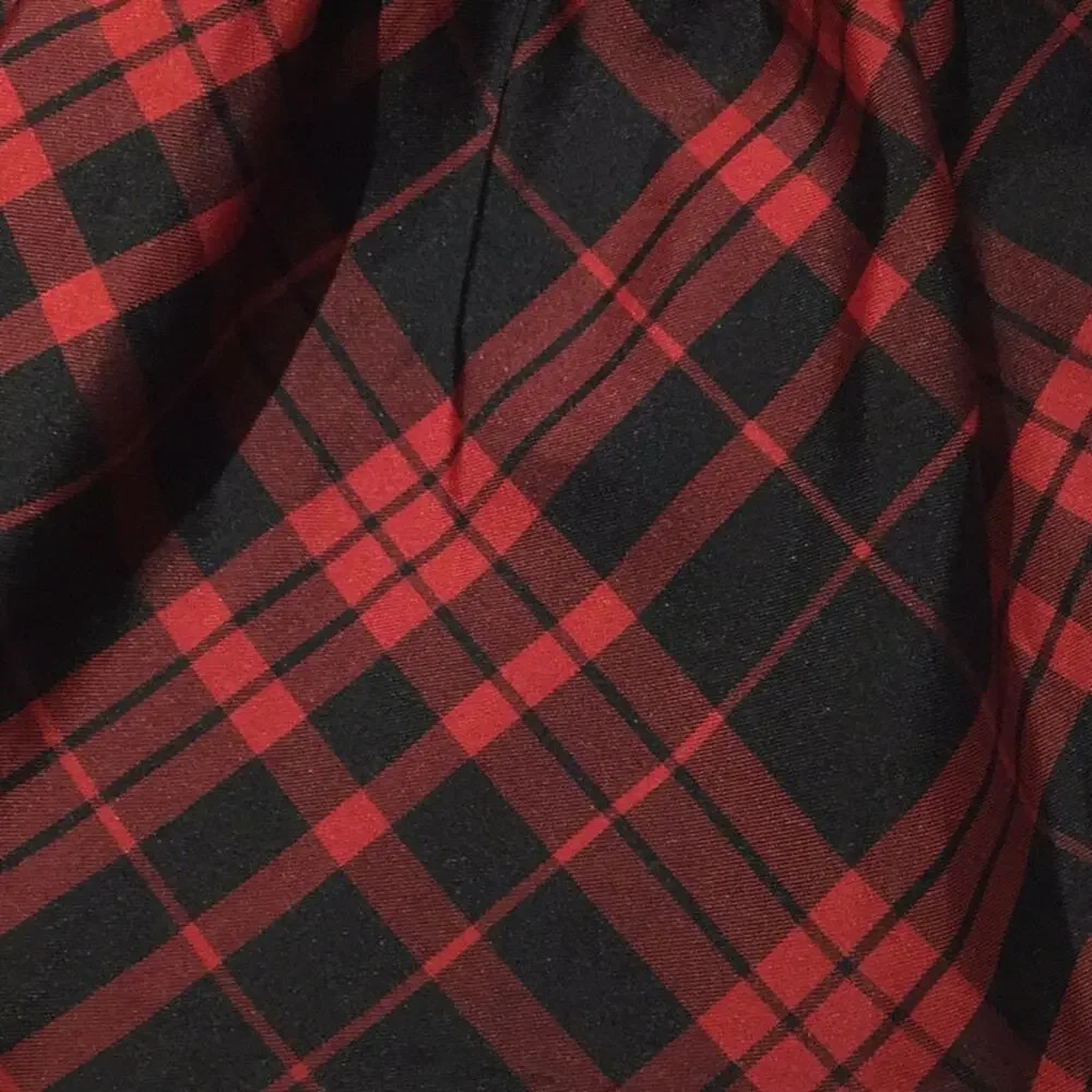 Ralph Lauren 2t buffalo black red plaid skirt nwot